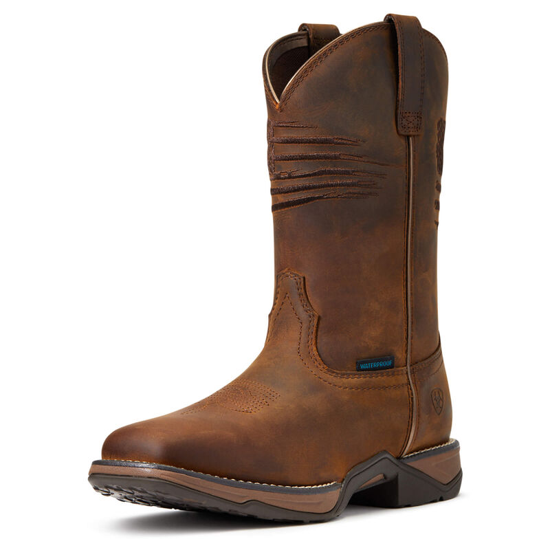 Ariat Anthem Patriot Waterproof - Naisten TummanRuskea Bootsit ( PFERQA-482 )